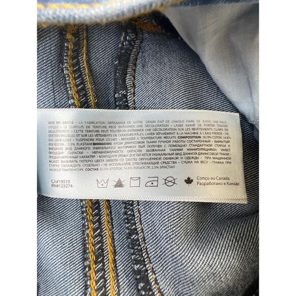 Lole Denim Jeans Skinny Leg Mid Rise Tuxedo Stripe 26 - Picture 11 of 11